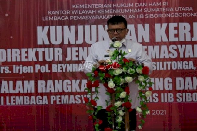 Dirjenpas Resmikan Steam Doorsmeer Lapas Siborong-borong