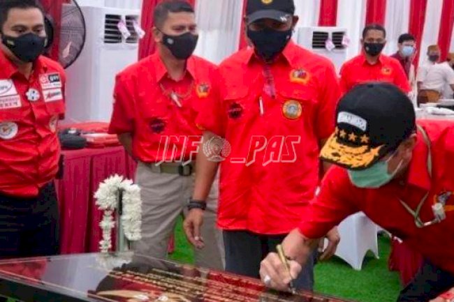 Menkumham Resmikan Lapangan Tembak Yasonna H. Laoly