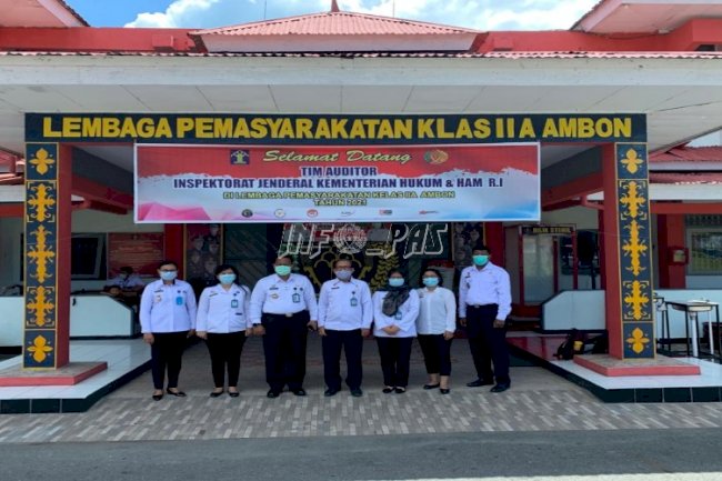 Lapas Ambon Terima LTHP Kinerja Pengadaan Barang & Jasa TA 2020