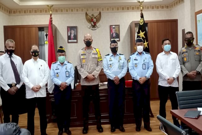 Sambangi Kapolda, Kakanwil Maluku Bahas Pencegahan Peredaran Narkoba di Lapas/Rutan
