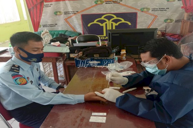 Operator SAIBA & SIMAK BMN Lapas Muara Teweh Jalani Rapid Test