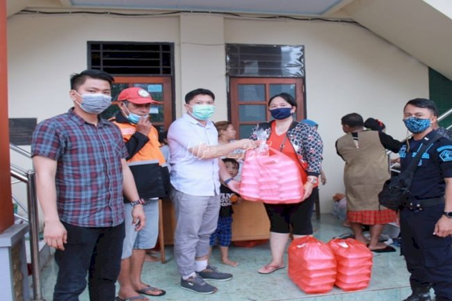 Rutan Manado Bantu Korban Bencana Alam di Sekitar Rutan