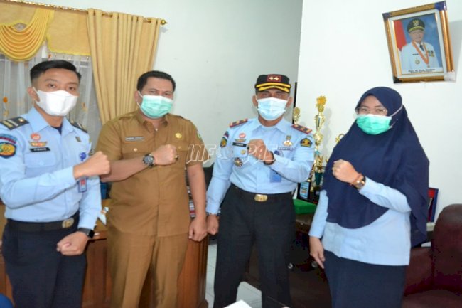 Bahas Vaksinasi, Kalapas Sarolangun Temui Kadinkes Kab. Sarolangun