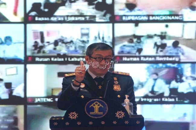 Menkumham Inginkan Peraih Predikat WBK/WBBM Tahun 2021 Meningkat 100%