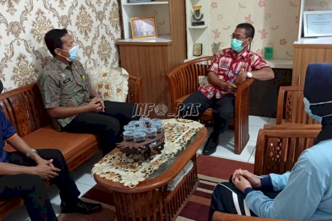 Sukseskan Vaksinasi COVID-19, Kalapas Rangkasbitung Sambangi Dinkes