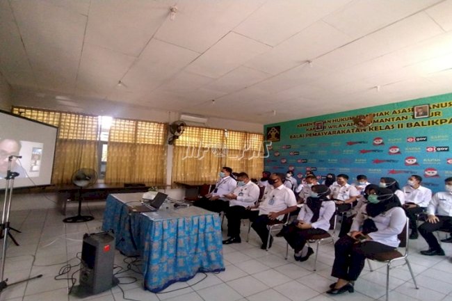 Bapas Balikpapan Ikuti Videoconference Pembimbingan bersama PK Ahli Utama