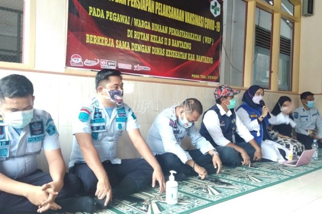 Persiapan Vaksinasi, Rutan Bantaeng Gandeng Dinkes Kab. Bantaeng 