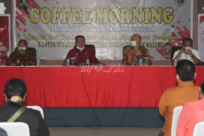 Kakanwil: Pers Bagian Penting Bagi Kemajuan Kemenkumham Maluku