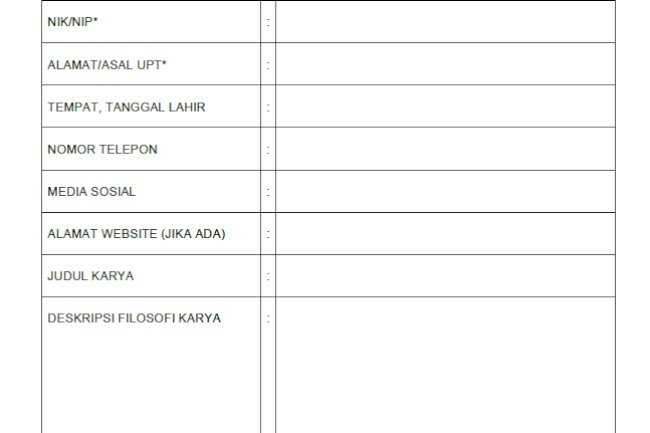 FORMULIR PENDAFTARAN LOMBA LOGO PERINGATAN HBP KE-57