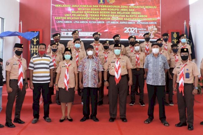 Lapas Ambon Gelar Pertemuan Pembentukan Gudep Pramuka