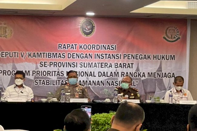 Perwakilan Lapas Padang Hadiri Rakor Deputi V/Kamtibmas se-Sumbar