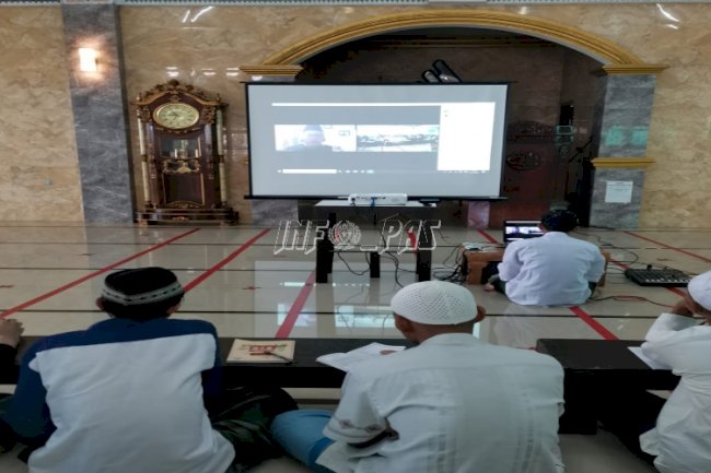 Semangat WBP LPN Jakarta Ikuti Kajian Islam Secara Virtual