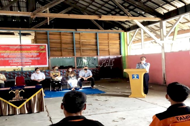 Lapas Padang Sepakati PKS Pembinaan WBP dengan 2 Mitra