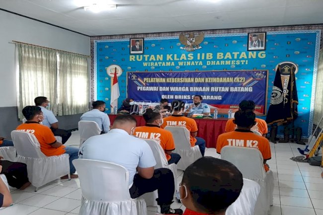 Satgas Germas K2 Rutan Batang Ikuti Pelatihan Cleaning Service