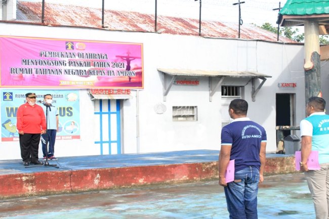 Sambut Paskah, Rutan Ambon Gelar Pekan Olahraga