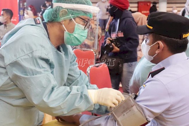 UPT Pemasyarakatan Sukseskan Program Vaksinasi COVID-19