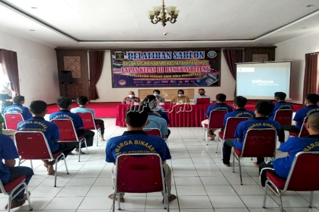  WBP Lapas Rangkasbitung Ikuti Pelatihan Sablon & Peternakan Ayam Petelur