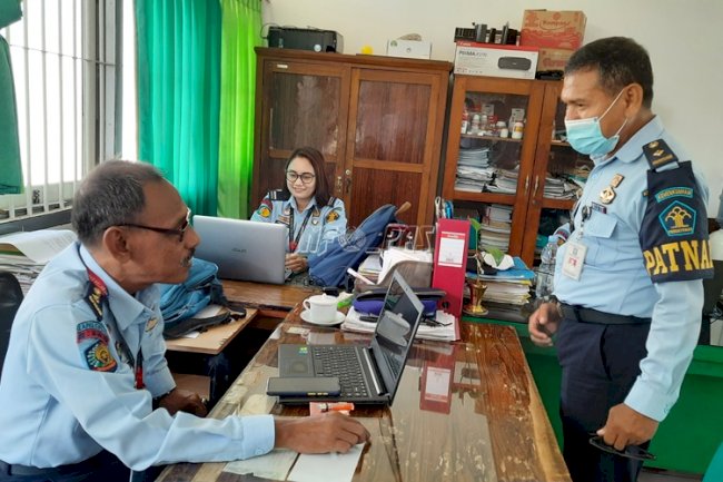 Satops Patnal Lapas Kupang Lakukan Penegakan Kedisiplinan Petugas