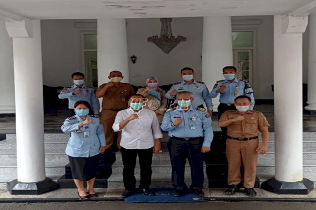 Kalapas Rangkasbitung Dampingi Kakanwil Banten Kunjungi Wakil Bupati Lebak