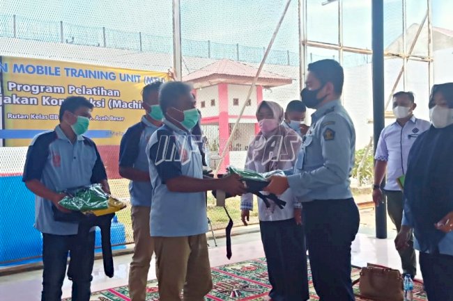 16 WBP Rutan Banda Aceh Jadi Anggota Pelatihan Konstruksi