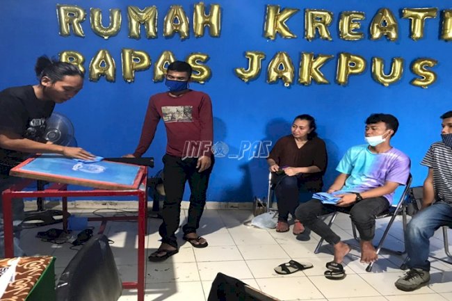 Klien Dewasa & Anak Bapas Jakarta Pusat Belajar Sablon Pakaian