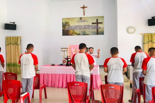 Bangun Kerohanian Anak, LPKA - Kemenag Ambon Bersinergi