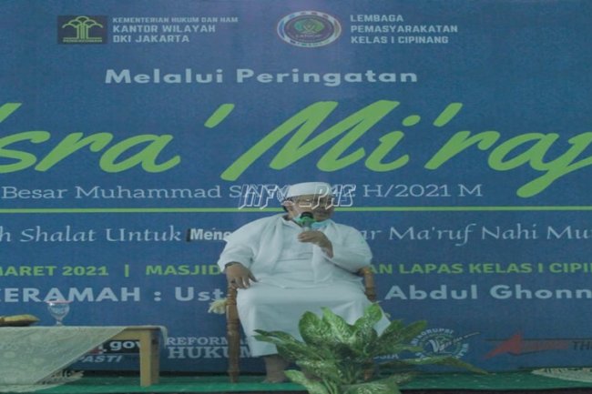 450 WBP Lapas Cipinang Khidmat Peringati Isra Mikraj