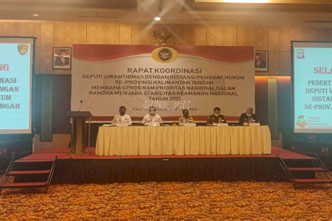 Ikut Jaga Stabilitas Kemanan Nasional, Lapas Palangka Raya Ikuti Rakor Deputi V/Kamtibnas