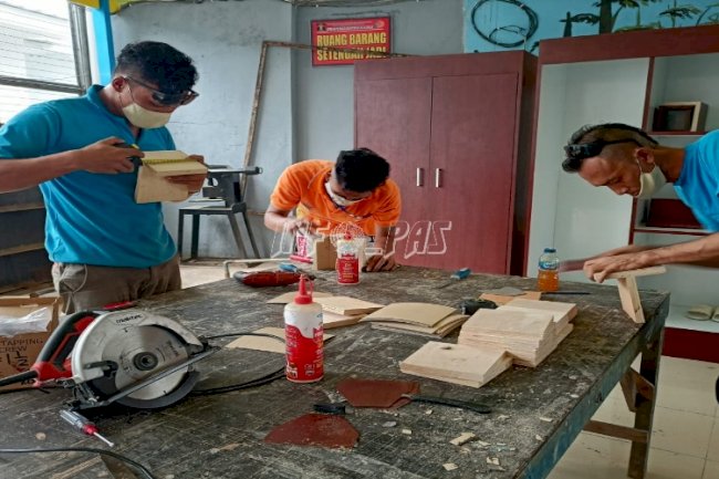 WBP Lapas Binjai Ikuti Uji Kompetensi Pelatihan Pembuatan Mebel 