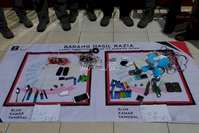 Petugas LPN Karang Intan Kejutkan WBP dengan Penggeledahan Malam