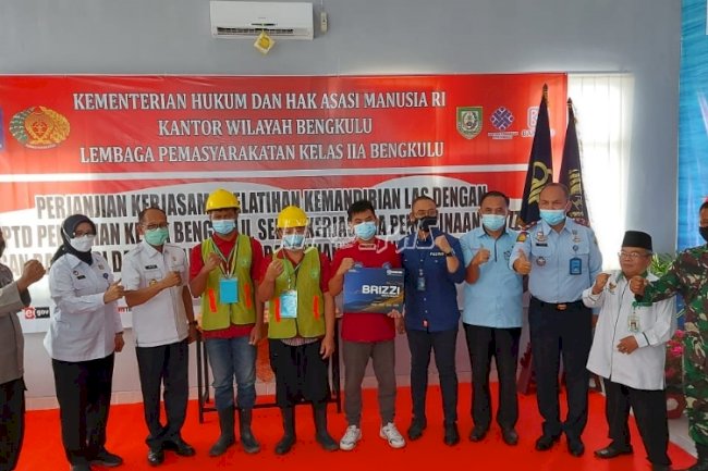 Lahirkan WBP Produktif, Lapas Bengkulu Gandeng BLK Bengkulu