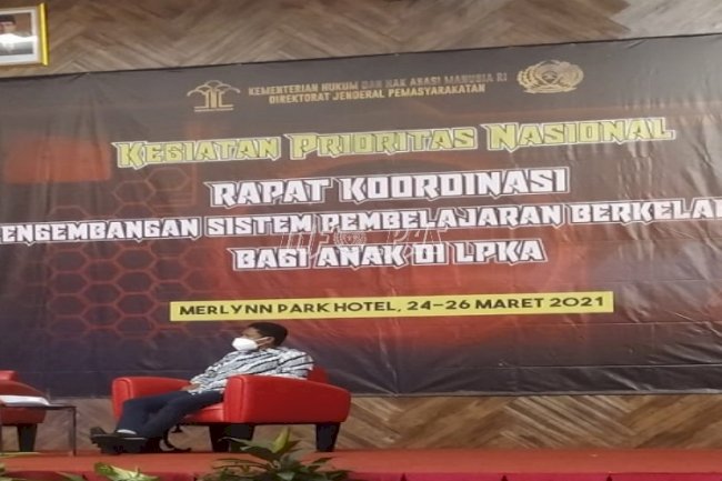 Kepala LPKA Martapura Ikuti Rakor Pengembangan Sistem Pembelajaran Anak