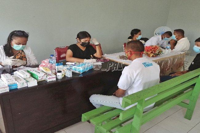 Ratusan WBP Lapas Saumlaki Ikuti Posbindu PTM