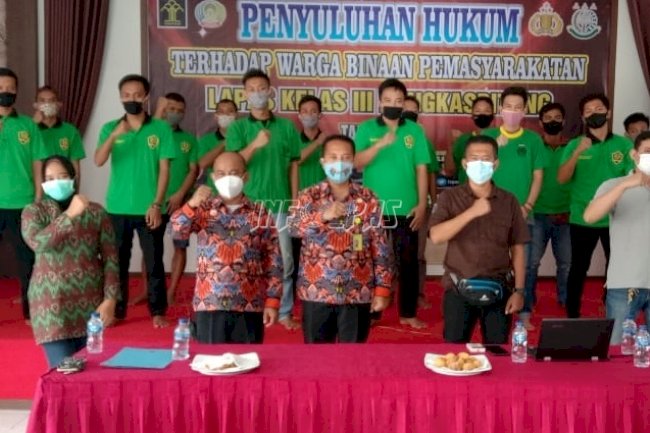 Diingatkan Bahaya Narkoba, WBP Lapas Rangkasbitung Ikuti Penyuluhan Hukum