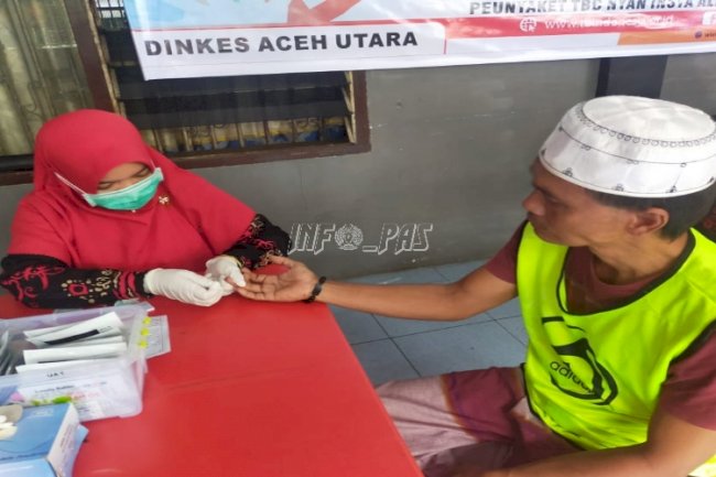 WBP Lapas Lhoksukon Dipastikan Nonreaktif TBC & HIV/AIDS