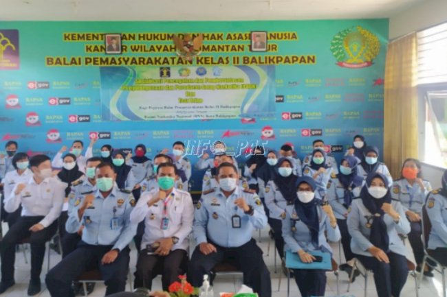Bapas Balikpapan Gelar Sosialisasi P4GN & Tes Urine Petugas