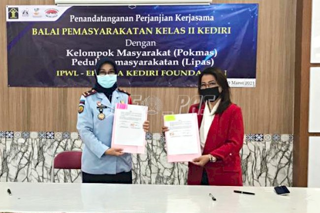 Bapas Kediri Teken MoU dengan IPWL Eklesia