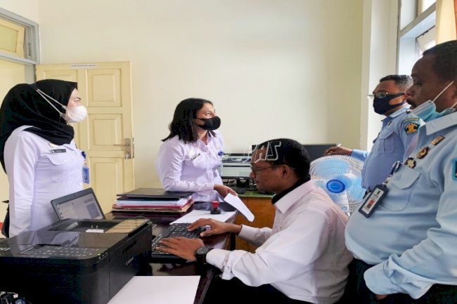 Kedatangan Tim Monev Kanwil Maluku, Lapas Saumlaki Didorong Raih WBK