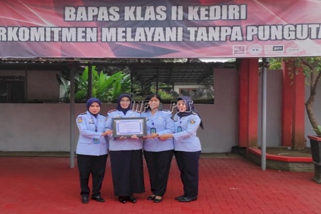 Bapas Kediri Raih Penghargaan dari KPPN Kediri 