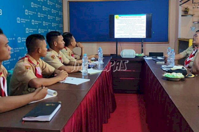 Jelang Peresmian, Kakak Pembina Gudep Rutan Batang Dibekali Pelatihan