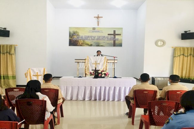 Anak & Petugas LPKA Ambon Gelar Ibadah Paskah