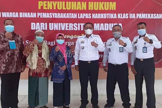 100 WBP Lapas Narkotika Pamekasan Ikuti Penyuluhan Hukum