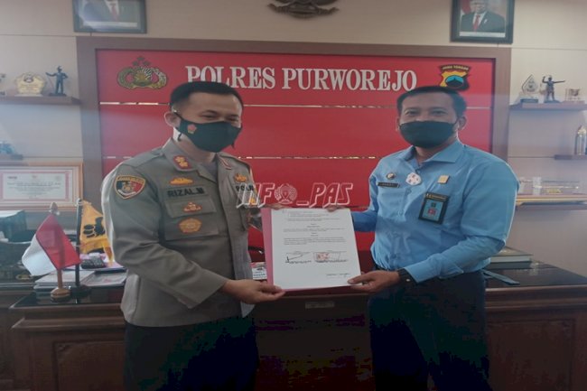 LPKA Kutoarjo – Polres Purworejo Sepakati PKS Penanganan Overstaying Tahanan 
