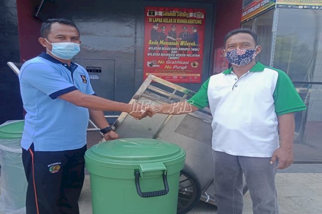 Dukung Go Green, Lapas Rangkasbitung Terima Bantuan Dinas Lingkungan Hidup