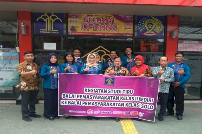 Demi Raih WBK, Bapas Kediri Berguru ke Bapas Surakarta