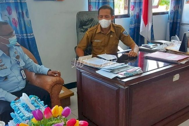 Dukung Vaksinasi COVID-19, Kalapas Saumlaki Datangi Dinkes Kabupaten Kepulauan Tanimbar
