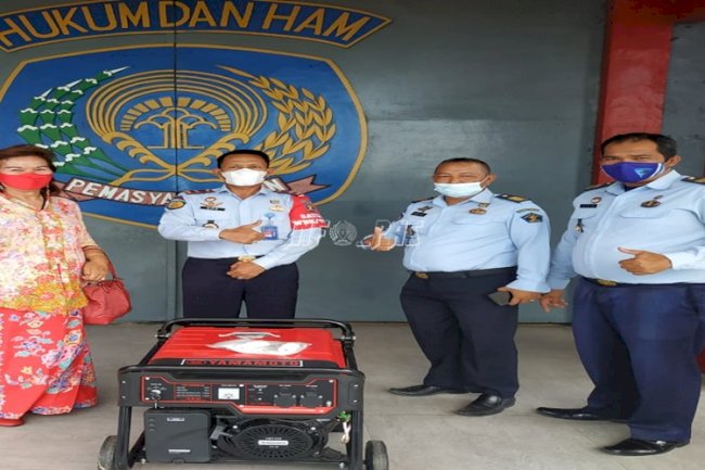 Tingkatkan Produksi Bakery, Lapas Padang Dapat Bantuan Genset