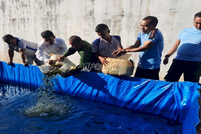 Lapas Panyabungan Sebar 2.500 Bibit Lele