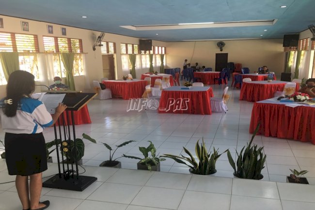 Kepala LPKA Ambon Uji Kompetensi Keahlian Siswa SMK 6 Ambon