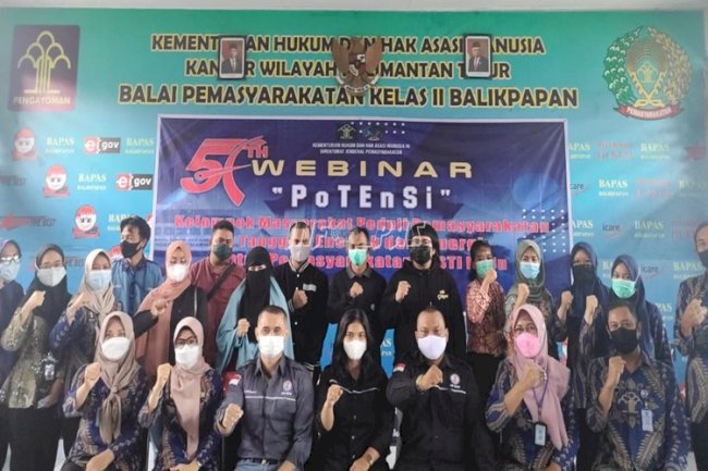 Gandeng Pokmas Lipas, Bapas se-Indonesia Gelar Webinar PoTEnSi